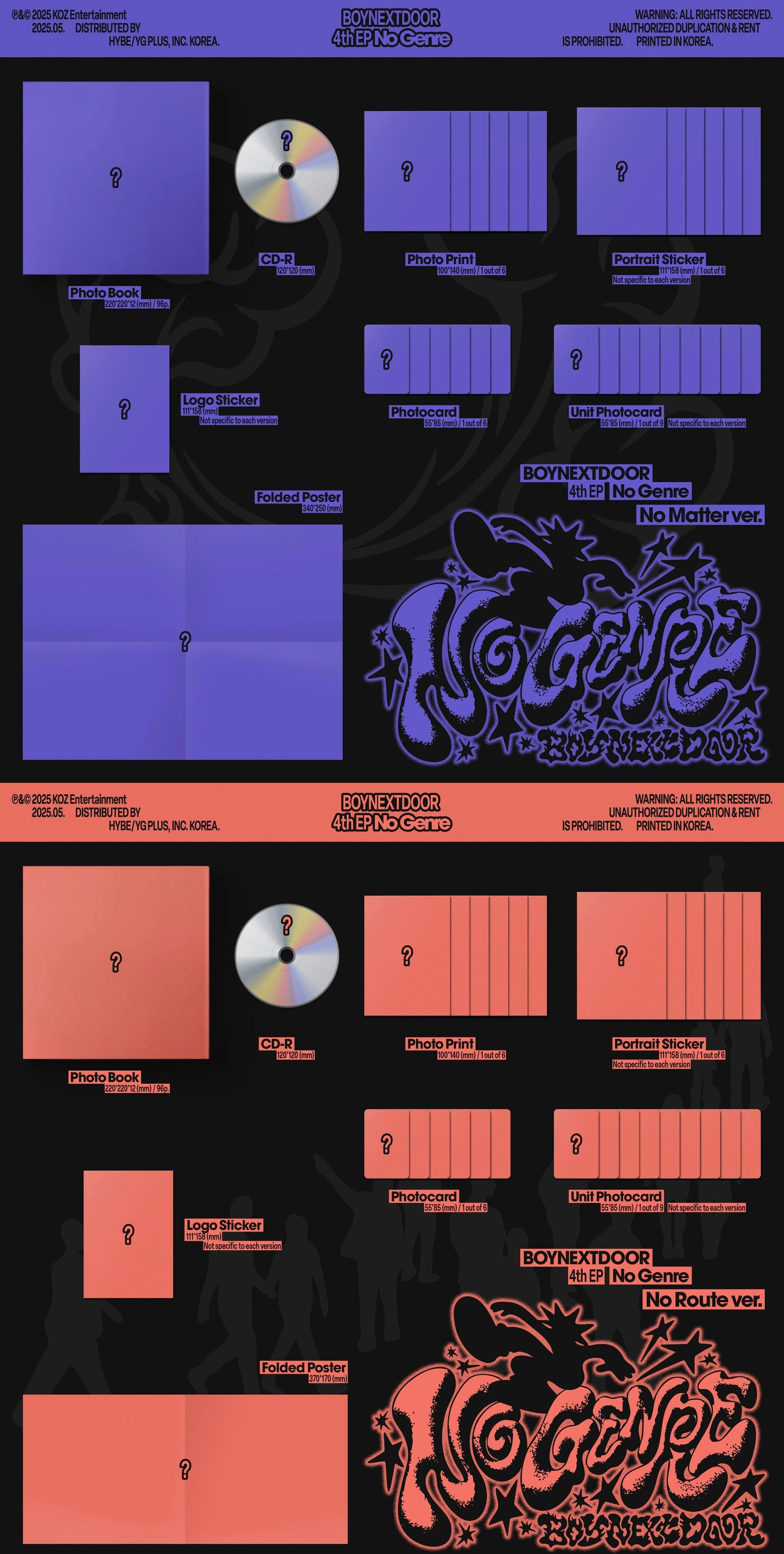 [MAKESTAR EXCLUSIVE] [PRE-ORDER] BOYNEXTDOOR 4TH EP ALBUM [NO GENRE/Standard Ver.]