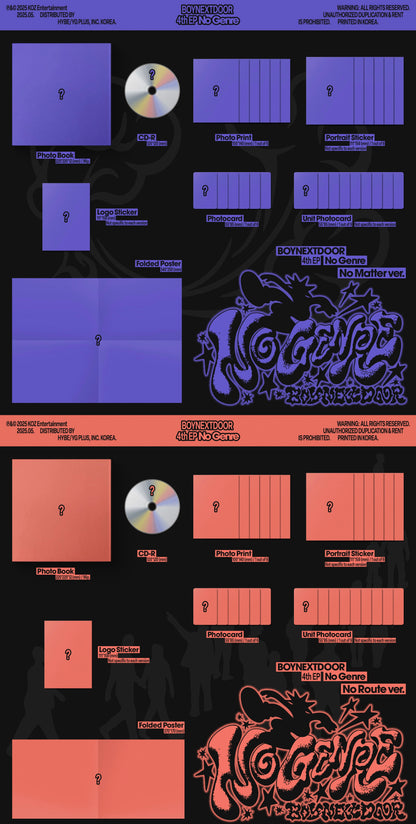 [MAKESTAR EXCLUSIVE] [PRE-ORDER] BOYNEXTDOOR 4TH EP ALBUM [NO GENRE/Standard Ver.]