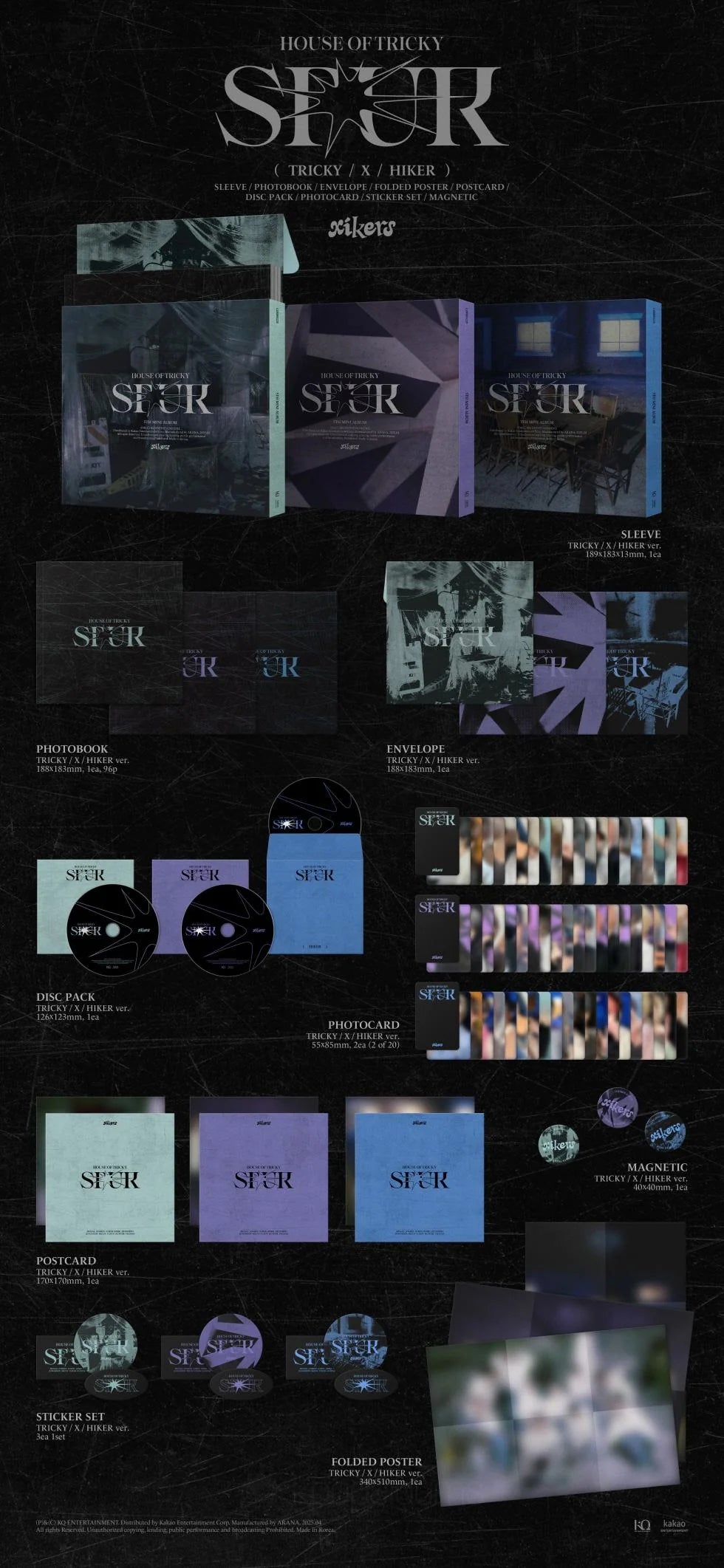 XIKERS 5TH MINI ALBUM [HOUSE OF TRICKY : SPUR/Standard Ver.]