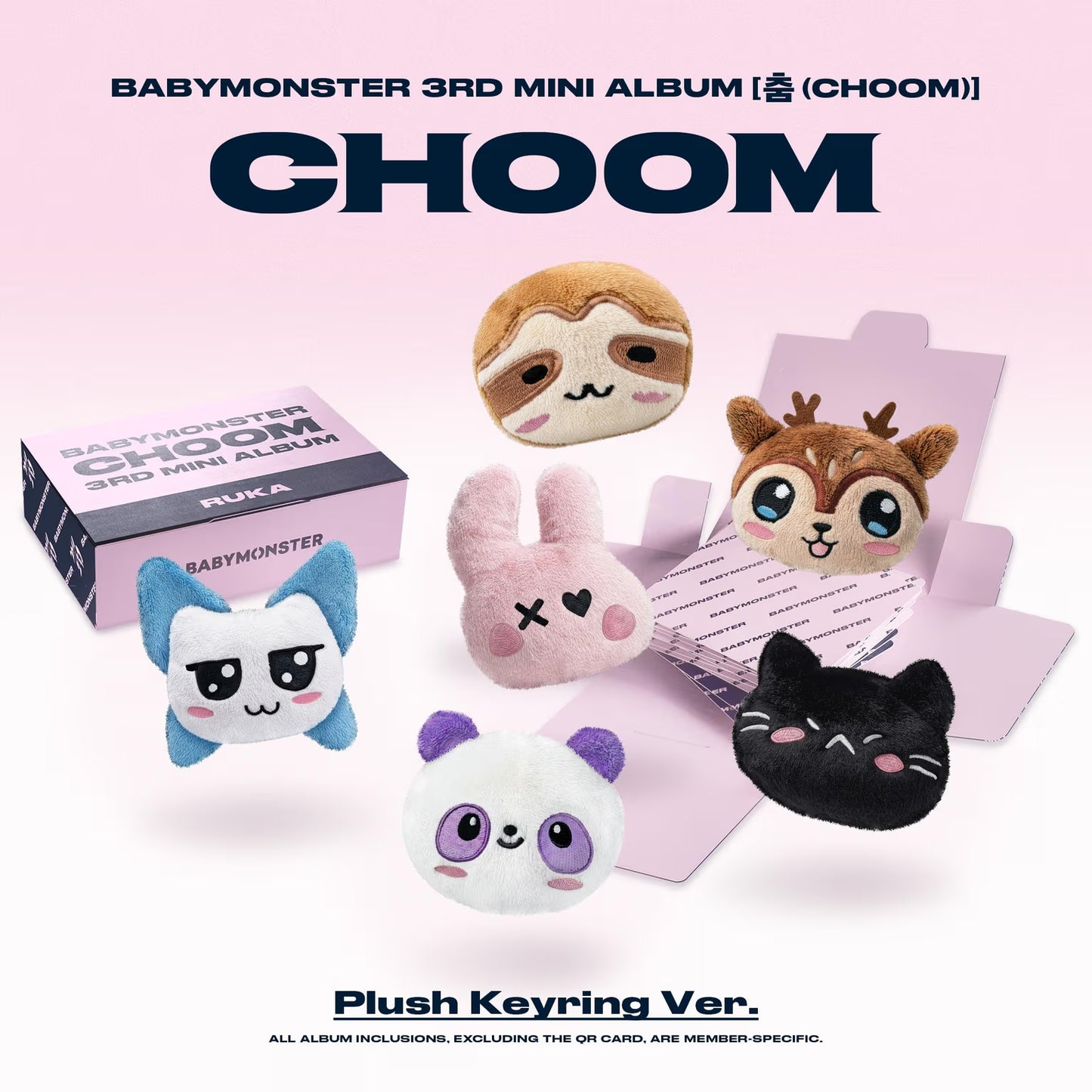 BABYMONSTER 3RD MINI ALBUM [CHOOM/Plush Keyring Ver.]