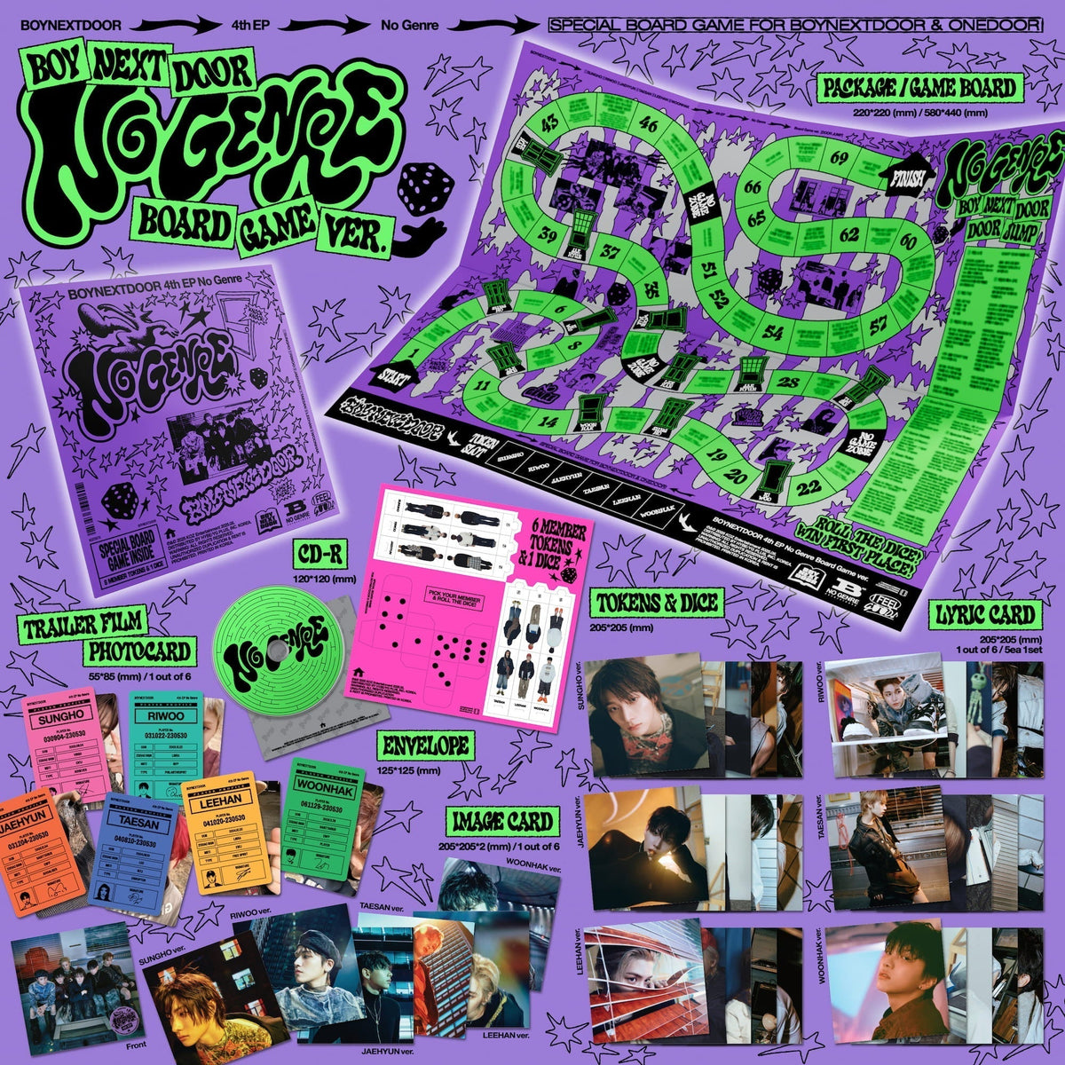 [MAKESTAR EXCLUSIVE] BOYNEXTDOOR 4TH EP ALBUM [NO GENRE/BOARD GAME Ver.] product image