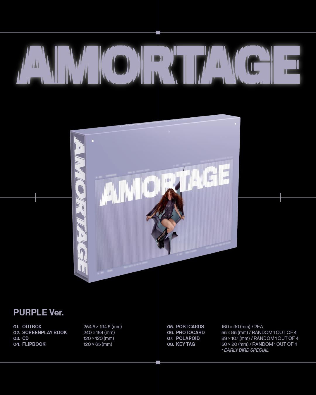 [PRE-ORDER] JISOO 1ST MINI ALBUM (AMORTAGE/EXCLUSIVE Ver.)