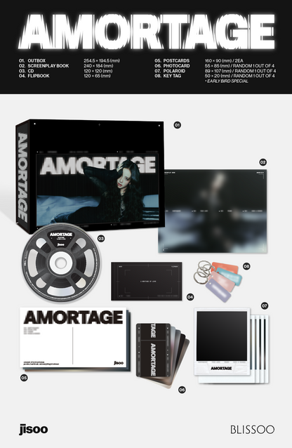 [PRE-ORDER] JISOO 1ST MINI ALBUM (AMORTAGE/EXCLUSIVE Ver.)