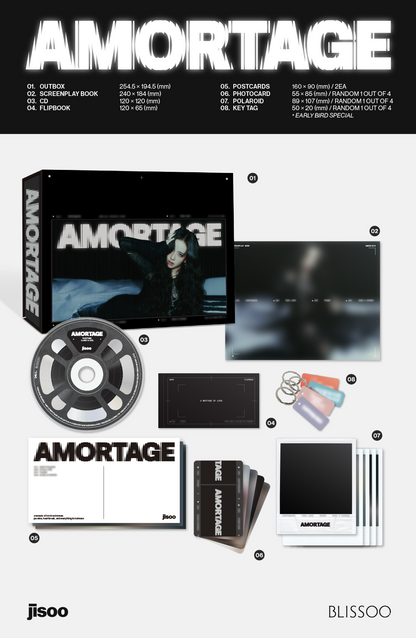 [MAKESTAR EXCLUSIVE] JISOO 1ST MINI ALBUM (AMORTAGE/EXCLUSIVE Ver.) product image