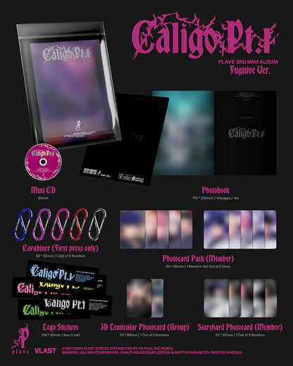 PLAVE 3RD MINI ALBUM (CALIGO PT.1/FUGITIVE Ver.)