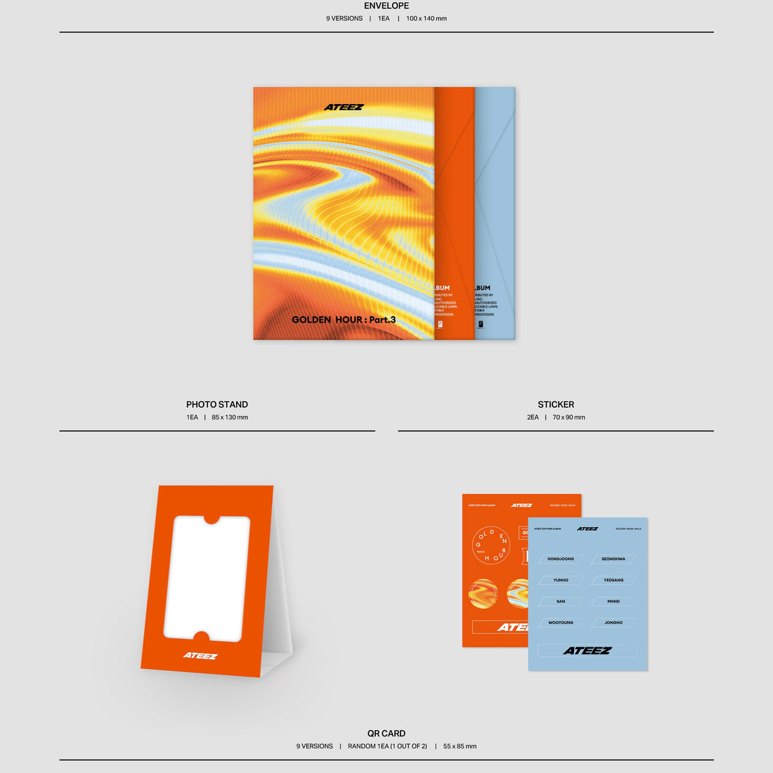 ATEEZ 12TH MINI ALBUM [GOLDEN HOUR : Part.3/POCA VER.]