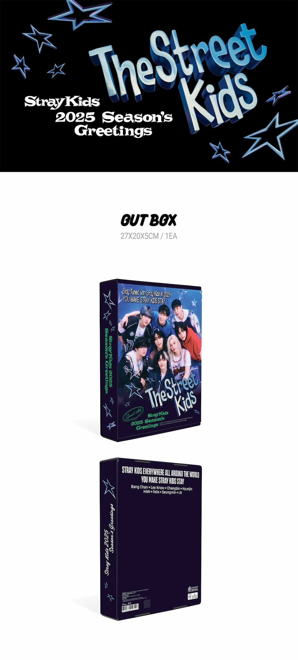 [PRE-ORDER] [MAKESTAR EXCLUSIVE] 2025 SEASON'S GREETINGS - STRAY KIDS [THE STREET KIDS]