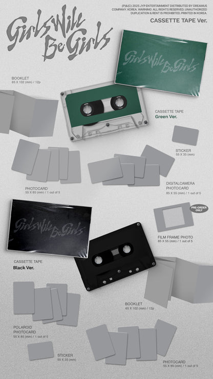[PRE-ORDER] ITZY ALBUM (GIRLS WILL BE GIRLS/CASSETTE Ver.)