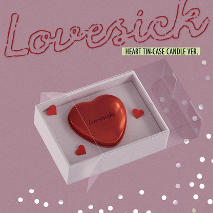 Lovesick Heart Tin-Case Candle Version
