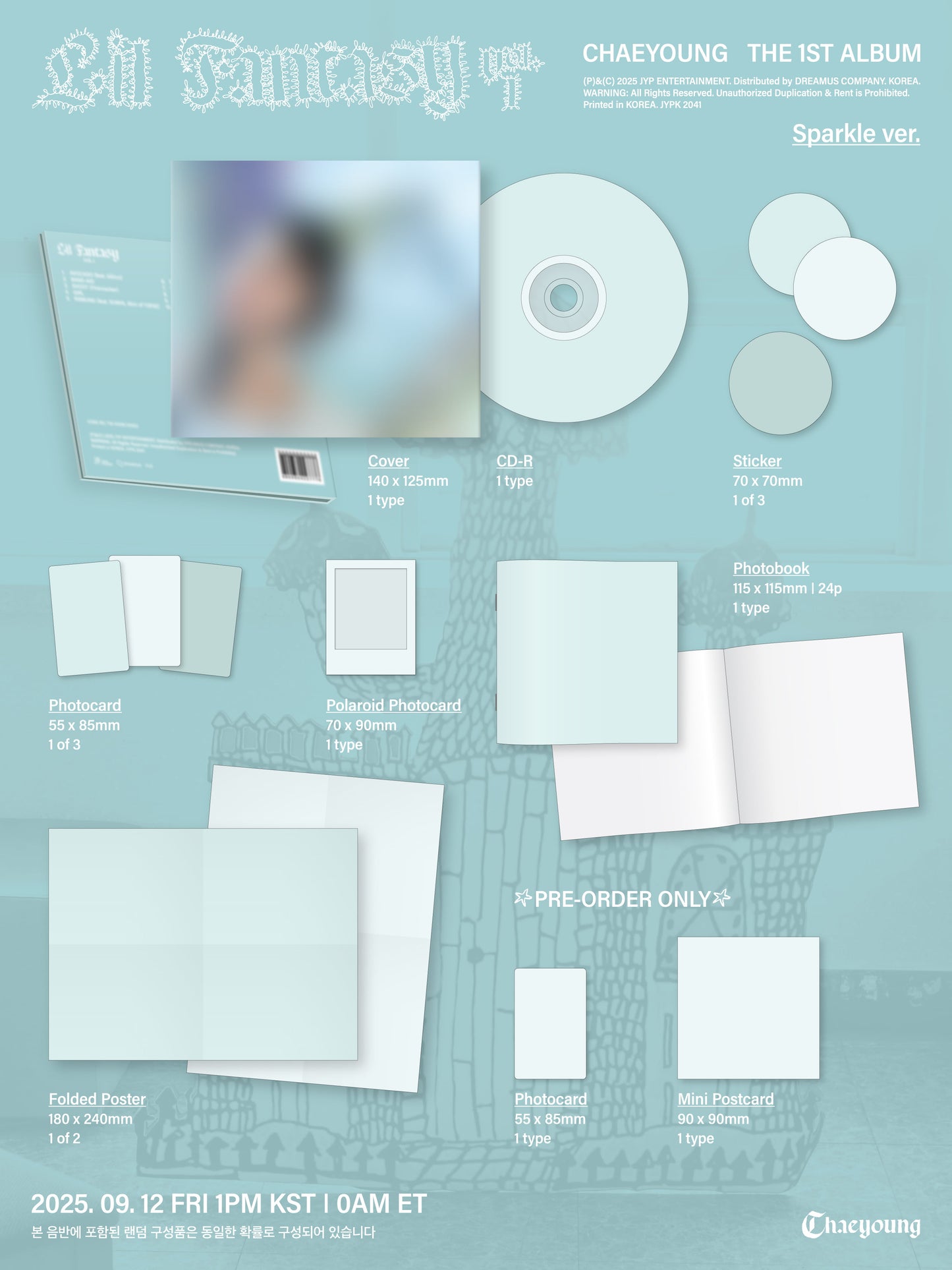 [PRE-ORDER] CHAEYOUNG ALBUM [LIL FANTASY VOL.1/SPARKLE VER.]