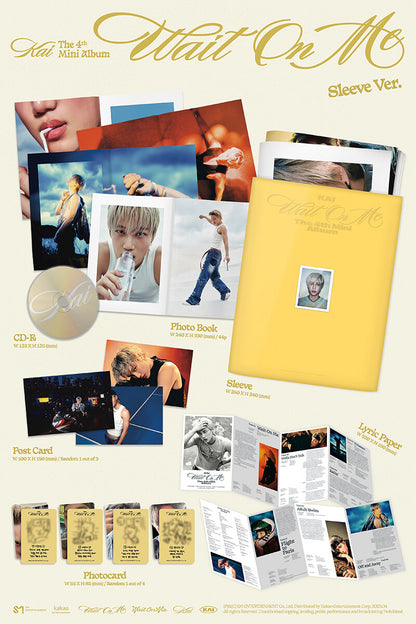 [PRE-ORDER] KAI 4TH MINI ALBUM  [WAIT ON ME/Sleeve ver.]