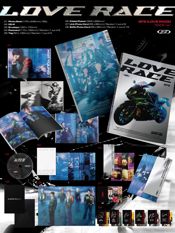 SF9 15TH MINI ALBUM (LOVE RACE/STANDARD VER.)