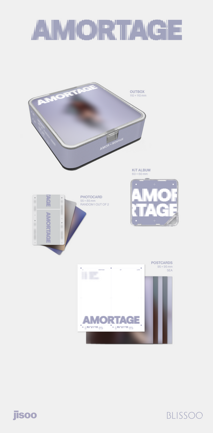 [MAKESTAR EXCLUSIVE][PRE-ORDER] JISOO 1ST MINI ALBUM (AMORTAGE/APP Ver.)