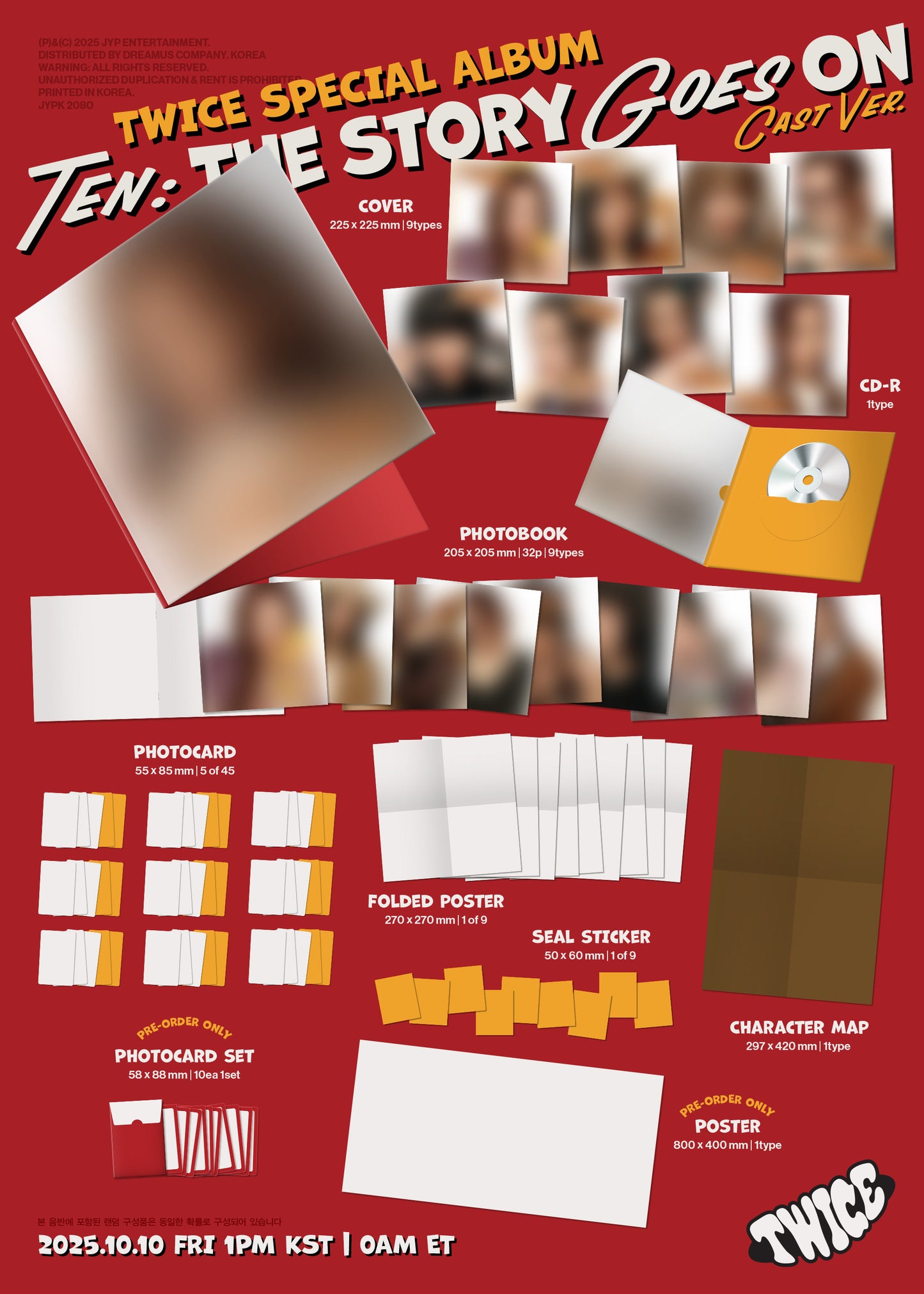 [PRE-ORDER] TWICE SPECIAL ALBUM [TEN: The Story Goes On/CAST VER.]