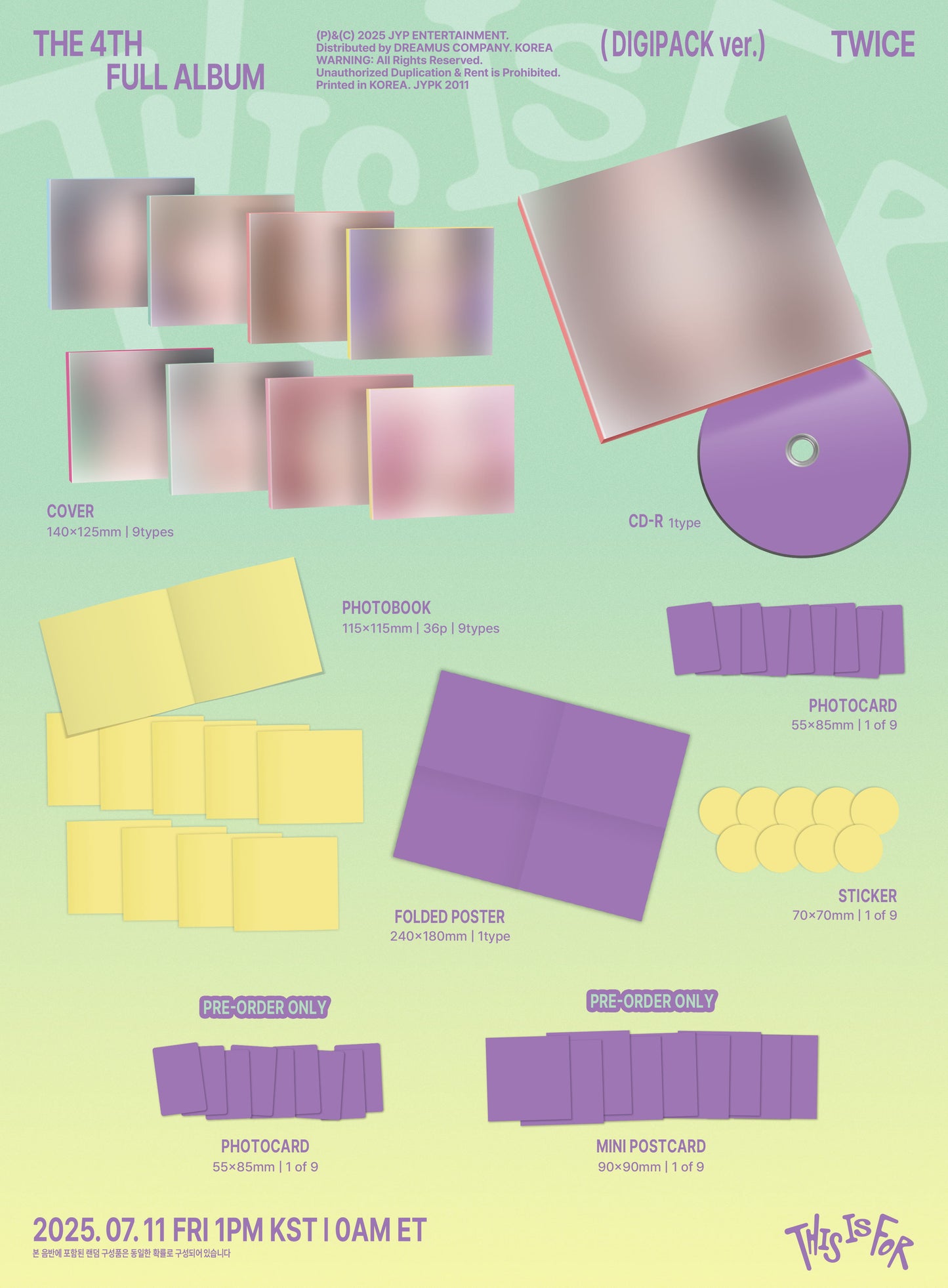 [PRE-ORDER] TWICE 4TH REGULAR ALBUM [THIS IS FOR/DIGIPACK VER.]