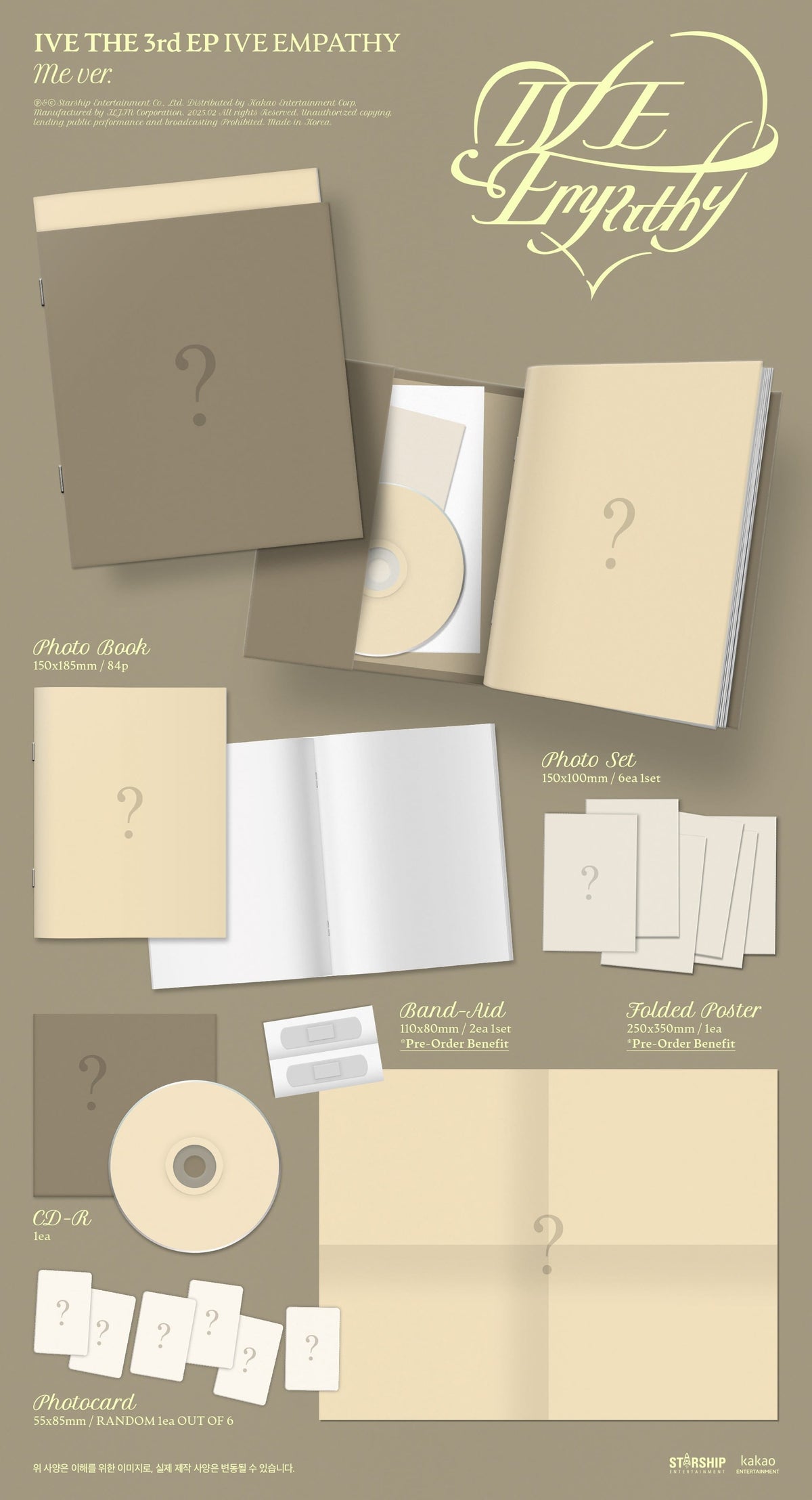 [MAKESTAR EXCLUSIVE] IVE 3RD EP ALBUM [EMPATHY/Standard Ver.] product image