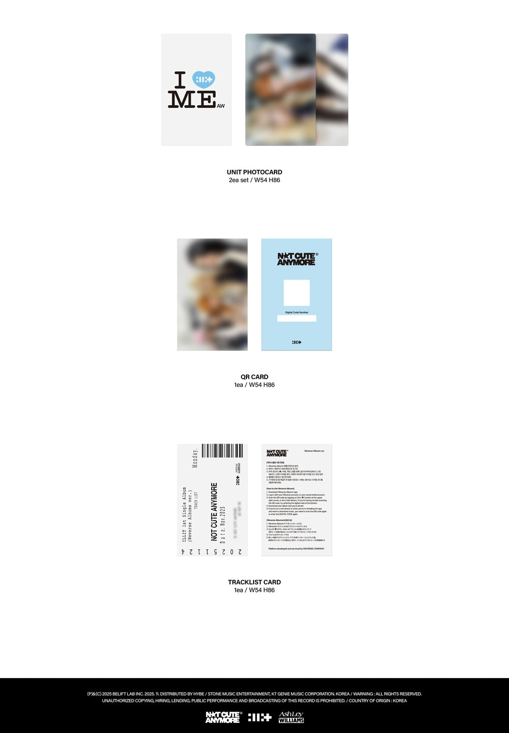 [PRE-ORDER] ILLIT 1st Single Album [NOT CUTE ANYMORE/Weverse Albums ver.]