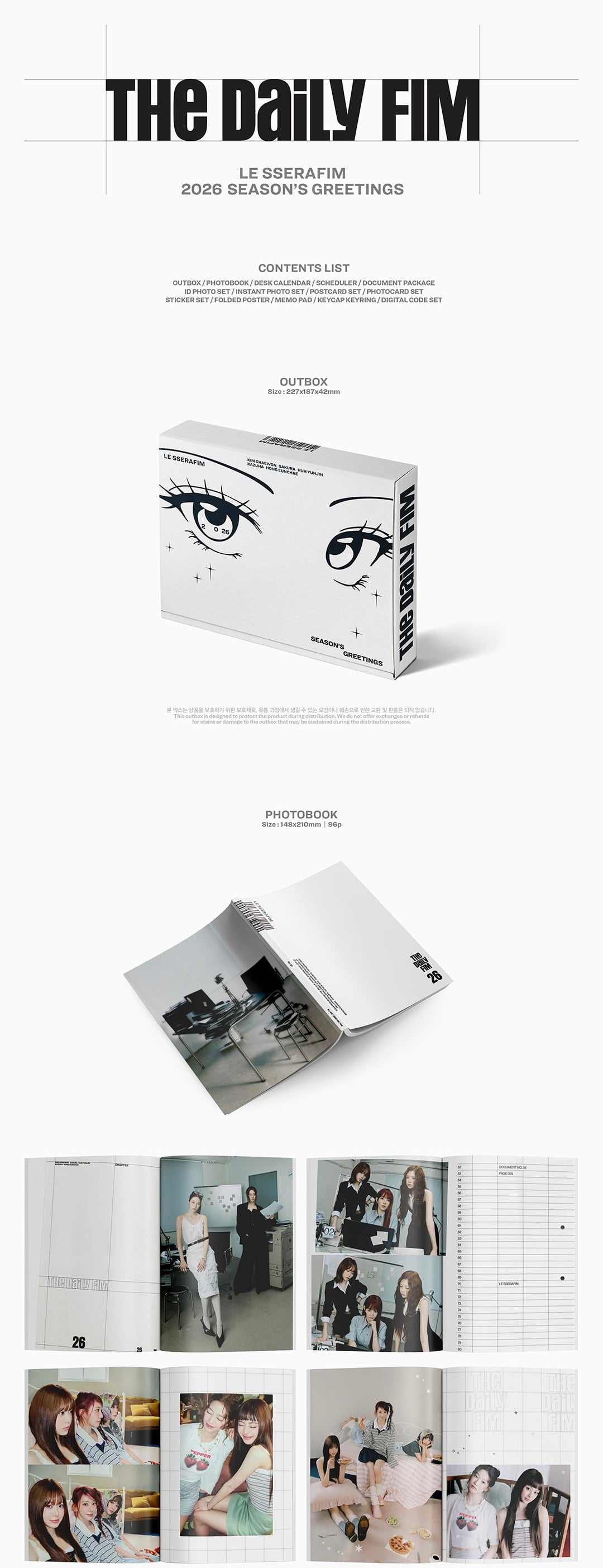 [PRE-ORDER] LE SSERAFIM - 2026 Season's Greetings [THE DAILY FILM]