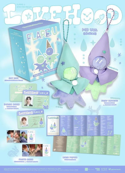 [PRE-ORDER] FLARE U - 2ND MINI ALBUM [LOVEHOOD] MD VER. LIMITED EDITION (RANDOM VER.)