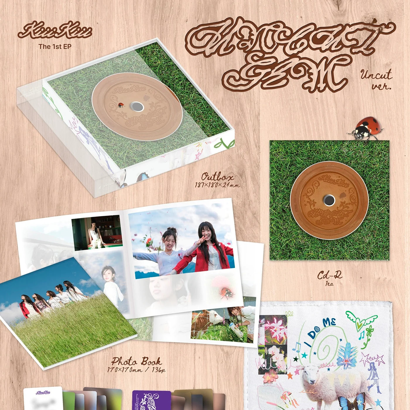 KIIIKIII 1ST EP ALBUM [UNCUT GEM/UNCUT VER.]