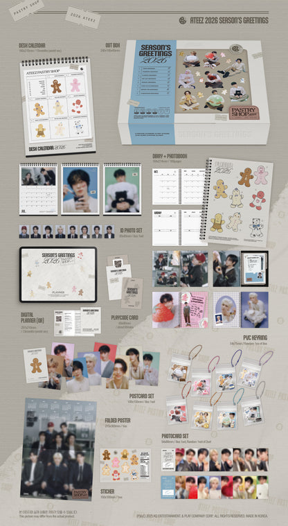 [PRE-ORDER] ATEEZ 2026 SEASON'S GREETINGS [PASTRY SHOP]