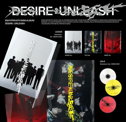 ENHYPEN 6TH MINI ALBUM [DESIRE : UNLEASH/STANDARD VER.]