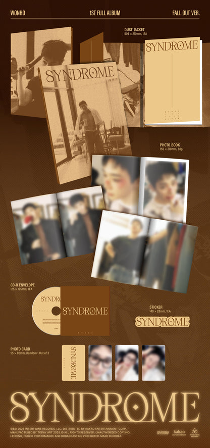 [PRE-ORDER] WONHO Full Album [SYNDROME]
