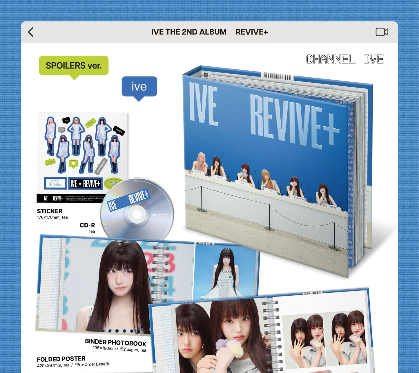 [PRE-ORDER] IVE THE 2ND ALBUM [REVIVE+/SPOILERS ver.]