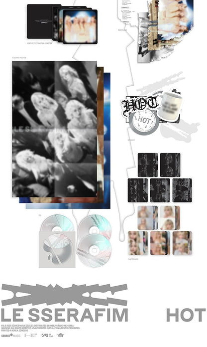 [MAKESTAR EXCLUSIVE] LE SSERAFIM 5TH MINI ALBUM [HOT/Standard Ver.] product image