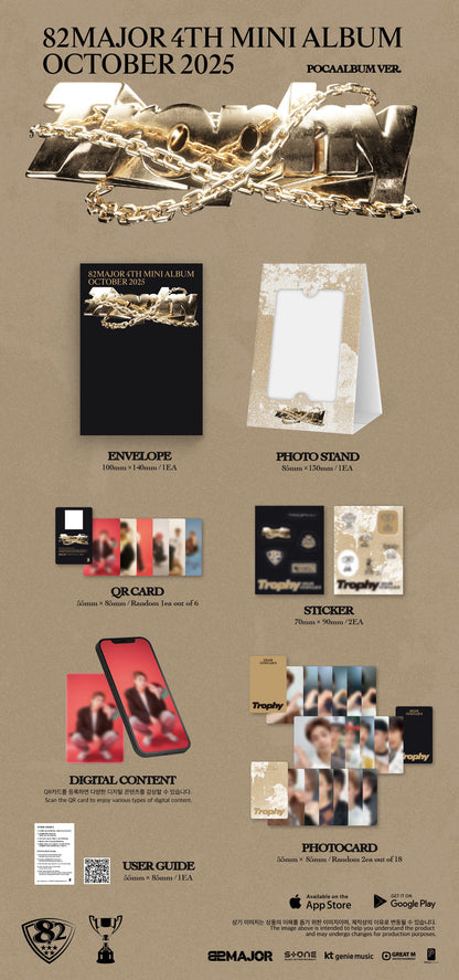 [PRE-ORDER] 82MAJOR [Trophy/POCAALBUM ver.]