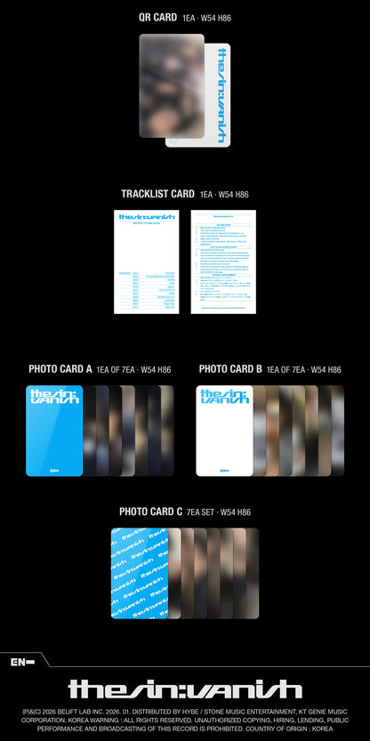 [PRE-ORDER] ENHYPEN [THE SIN : VANISH/Weverse Ver.]