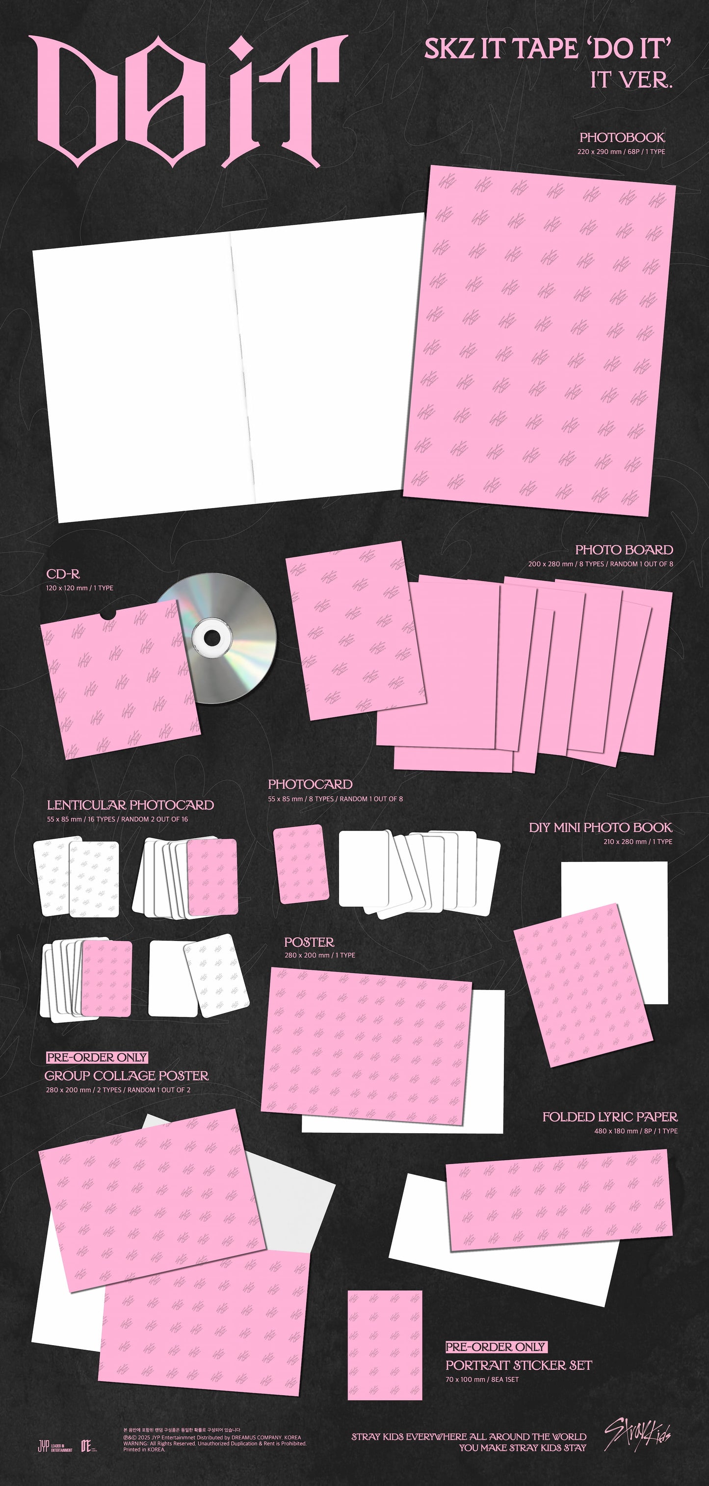 [PRE-ORDER] STRAY KIDS ALBUM [DO IT/IT VER.]