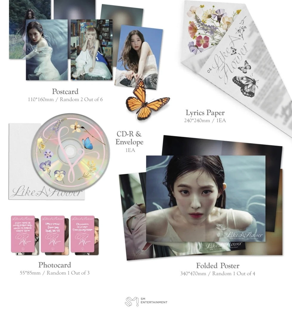 [MAKESTAR EXCLUSIVE] IRENE 1ST MINI ALBUM [LIKE A FLOWER/PHOTOBOOK VER.] product image