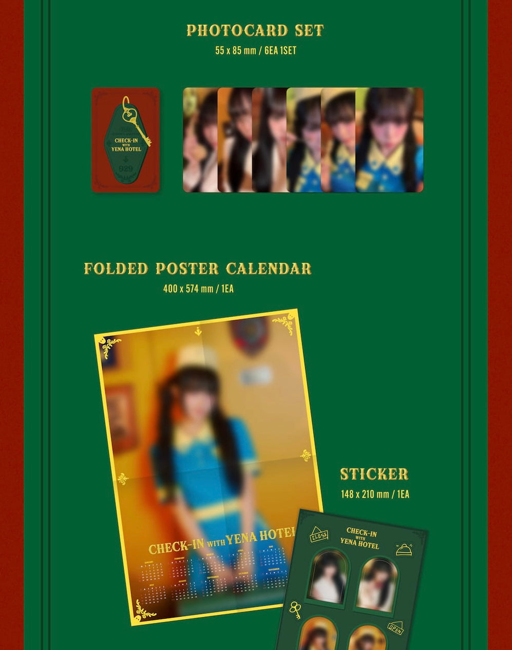 [PRE-ORDER] 2025 SEASON'S GREETINGS - YENA [CHECK-IN WITH YENA HOTEL]