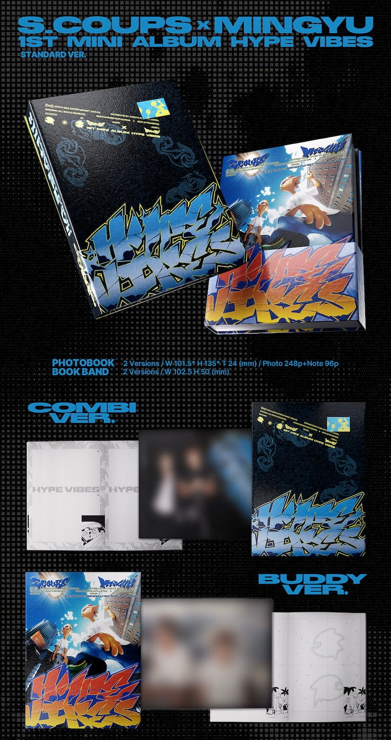 [PRE-ORDER] S.COUPSXMINGYU (SEVENTEEN) 1ST MINI ALBUM [HYPE VIBES/Standard VER.]