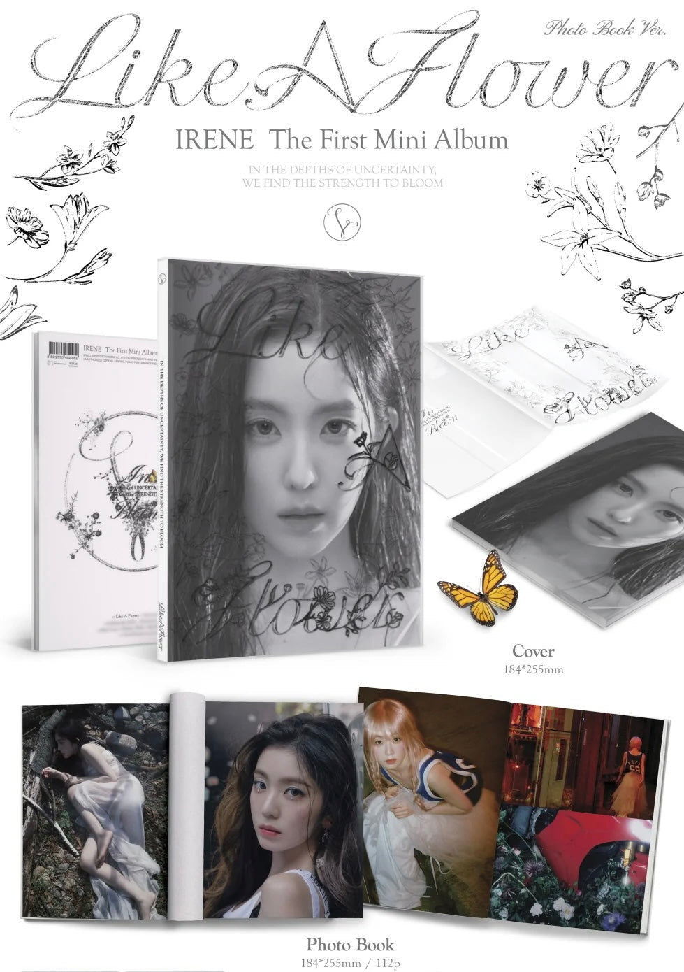 [MAKESTAR EXCLUSIVE] IRENE 1ST MINI ALBUM [LIKE A FLOWER/PHOTOBOOK VER.] product image