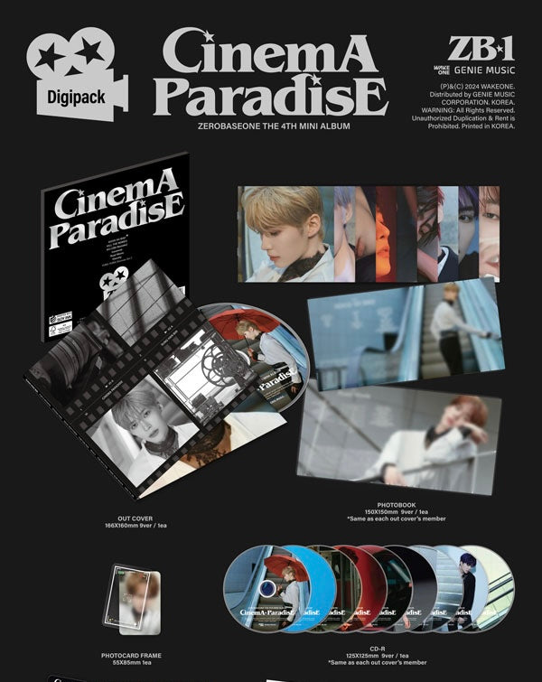 ZEROBASEONE 4TH MINI ALBUM [CINEMA PARADISE/DIGIPACK VER]