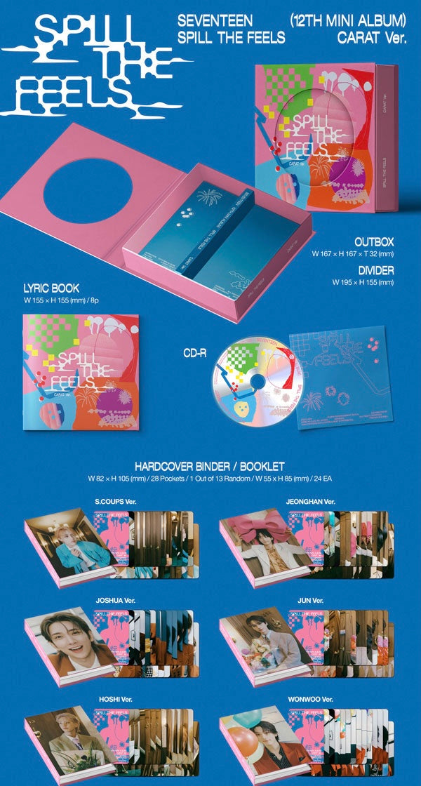 [MAKESTAR EXCLUSIVE] SEVENTEEN 12TH MINI ALBUM [SPILL THE FEELS/CARAT VER.] product image