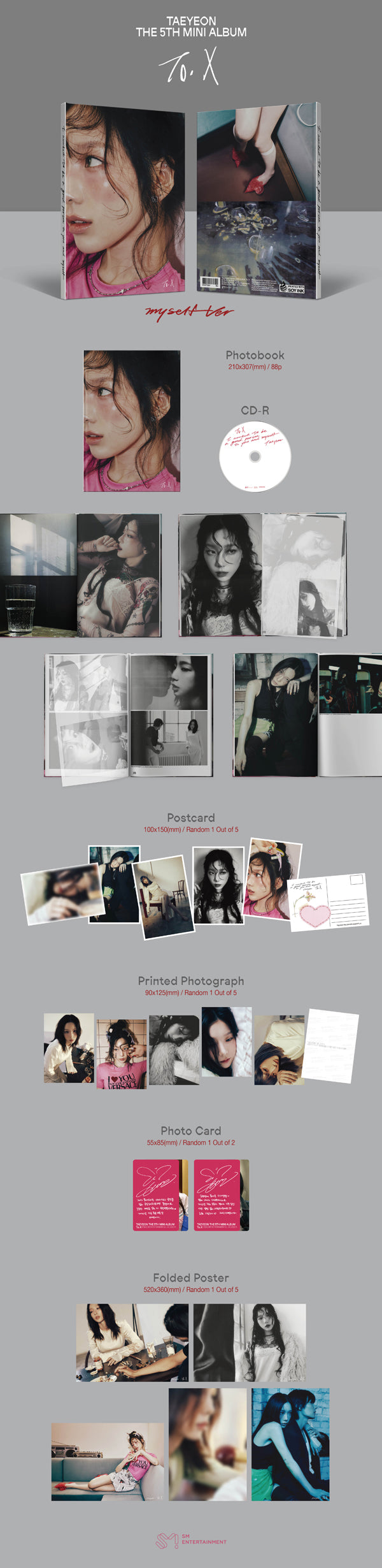 TAEYEON's 5th Mini Album - To. X My Self Ver.