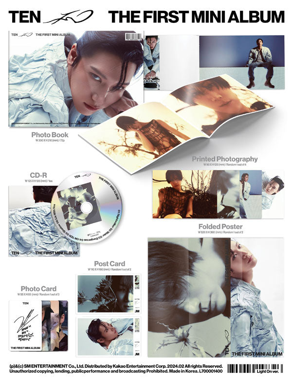 TEN 1ST Mini Album [TEN/Light On Ver]