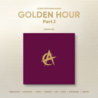 [PRE-ORDER] ATEEZ 10th MINI ALBUM [GOLDEN HOUR : Part.1/Digipack Ver]