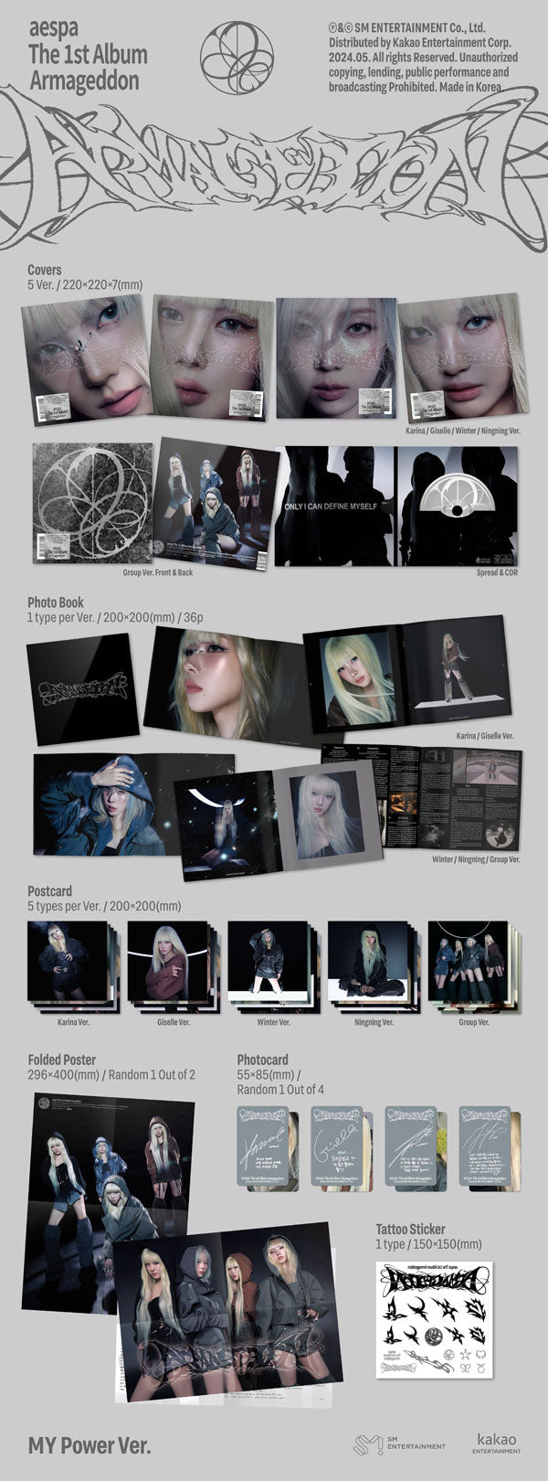 AESPA 1st Album [ARMAGEDDON / MY POWER Ver] – Kawaii Alley