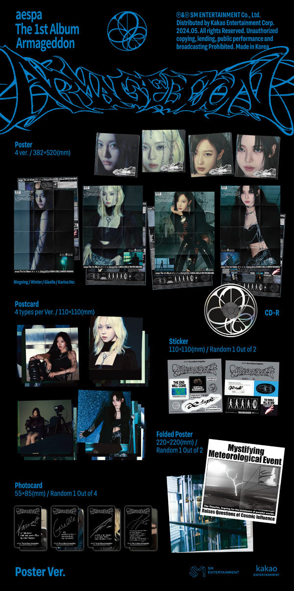 AESPA 1st Album [ARMAGEDDON / POSTER Ver] – Kawaii Alley