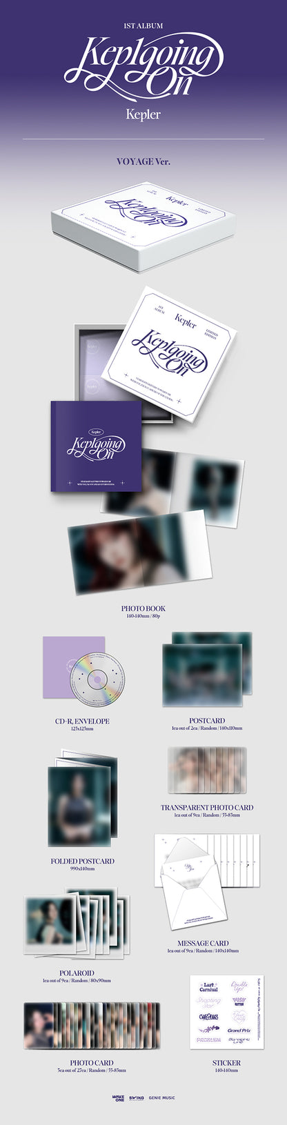 KEP1ER 1ST ALBUM [KEP1GOING ON/VOYAGE(Limited) Ver]