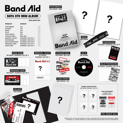 DAY6 9TH MINI ALBUM [BAND AID/Standard VER]