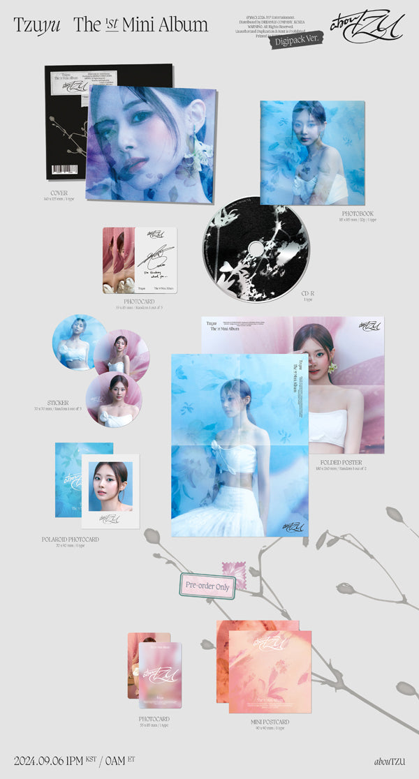 TZUYU 1ST MINI ALBUM [ABOUTZU/Digipack VER]