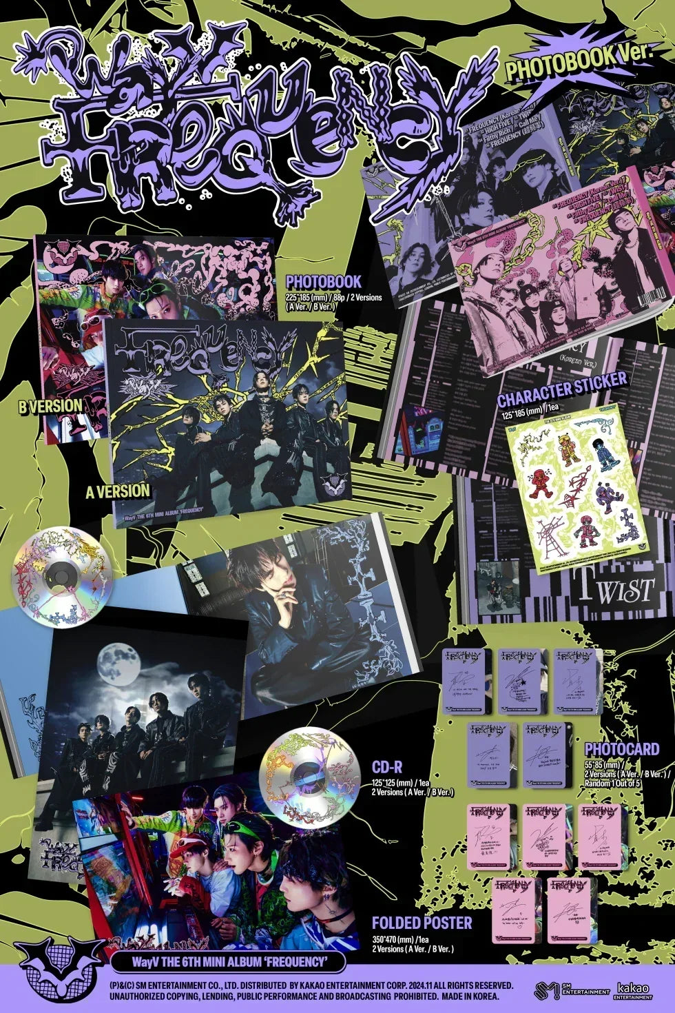 [MAKESTAR EXCLUSIVE] WAYV 6TH MINI ALBUM [FREQUENCY/PHOTOBOOK VER.] product image