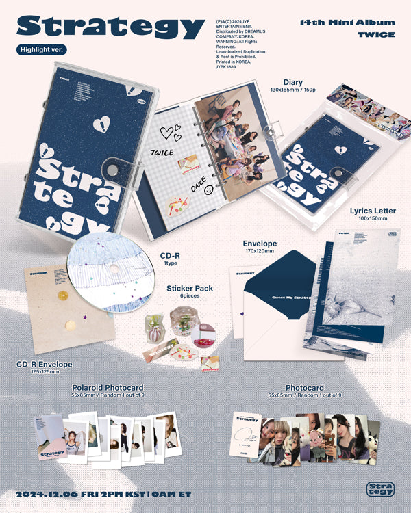 TWICE 14TH MINI ALBUM [STRATEGY/HIGHLIGHT VER.]