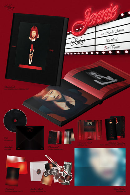 [MAKESTAR EXCLUSIVE] JENNIE 1ST STUDIO ALBUM [RUBY/PHOTOBOOK VER.] product image