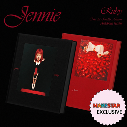 [PRE-ORDER] [MAKESTAR EXCLUSIVE] JENNIE 1ST STUDIO ALBUM [RUBY/PHOTOBOOK VER.]